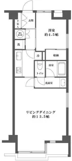ライオンズマンション亀戸【6階】の間取り