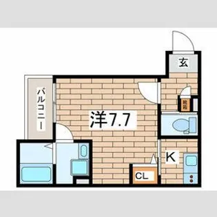 スーハイムかしわ台【1階】の間取り