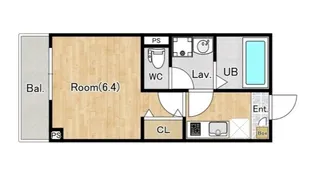 ジーメゾン大和イースト【2階】の間取り