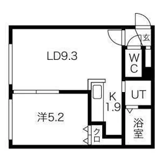 Parente N3(パレンテN3)【4階】の間取り