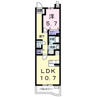 プロムナードK【1階】の間取り