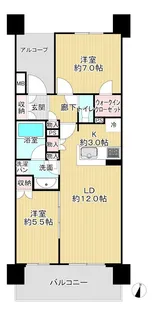 ザ・レジデンス津田沼奏の杜【17階】の間取り