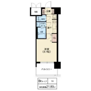 プレサンス神崎川ファインブレス【6階】の間取り