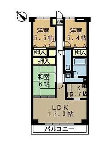 CASSIA八千代緑が丘【3階】の間取り