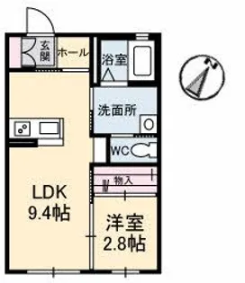 シャーメゾンyouk【1階】の間取り