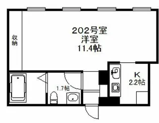 GRACE RIVER【2階】の間取り