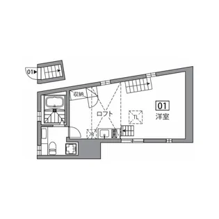 コミチテラス大岡山【3階】の間取り