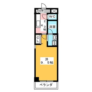 ヴァンテアン桜山【4階】の間取り