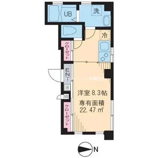 トワ ヴェール上野【1階】の間取り