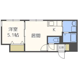 Monteverdi L・A(モンテヴェルディ L・A)【4階】の間取り