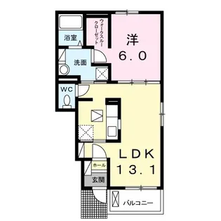 ベッロ・メーディオ【1階】の間取り