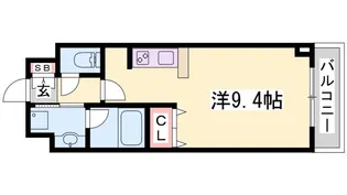 アスヴェル神戸ハーバーサイド【4階】の間取り