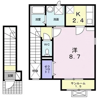 アプローズ【2階】の間取り
