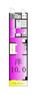 LE ZINDE【4階】の間取り