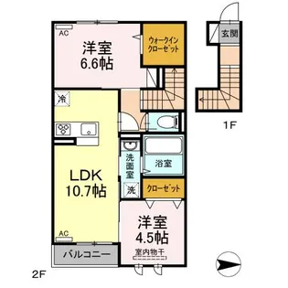 イル ヴィラージュ【1階】の間取り