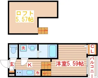 プレジール仙台【2階】の間取り