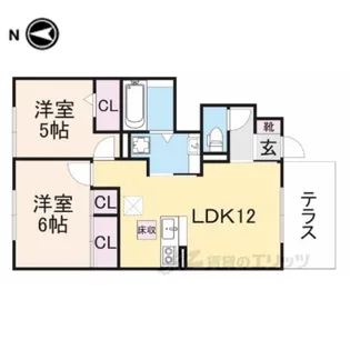 ラルーチェ2【1階】の間取り