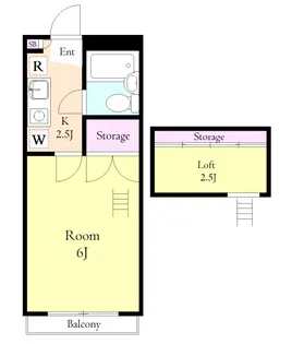 第6シティハイム【1階】の間取り