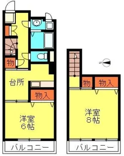 ヴィラウエルス【2階】の間取り