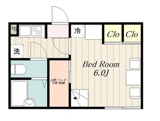 レオパレスアミティエ(30576)【2階】の間取り