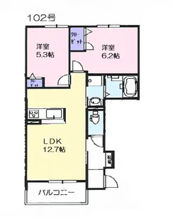 ハイネスα【1階】の間取り