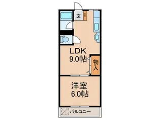 千鳥が丘コーポ【2階】の間取り