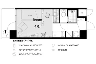 いづみニツテイ・ハイツ北新宿【7階】の間取り