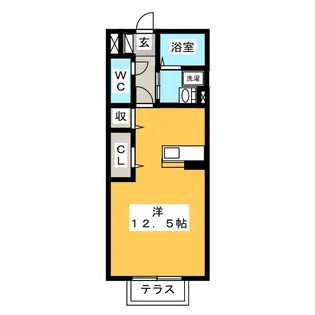 セジュール西田【2階】の間取り
