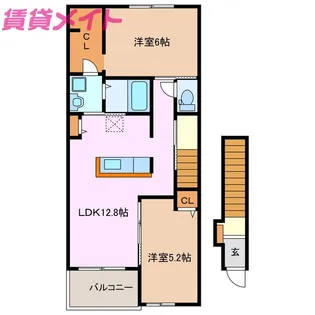 グレース・アンジュ【2階】の間取り