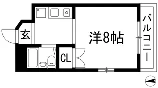 レジデンスK M2番館【2階】の間取り
