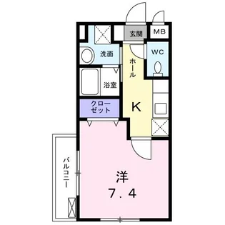 コリーヌ・デ・スリジェ【1階】の間取り