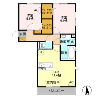 シュシュポルト【3階】の間取り