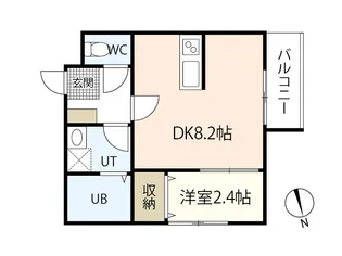 セブンプロート南観音7丁目【1階】の間取り