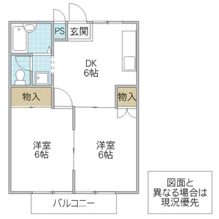 シティハイツ【2階】の間取り