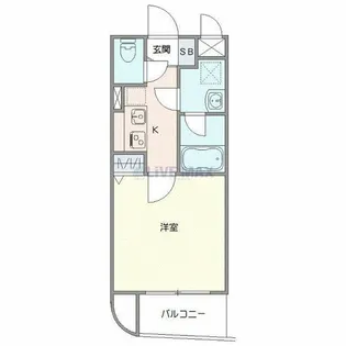 グリフィン横浜・桜木町六番館【5階】の間取り