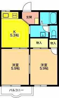 リバーサイドSHIMOYAMA【2階】の間取り