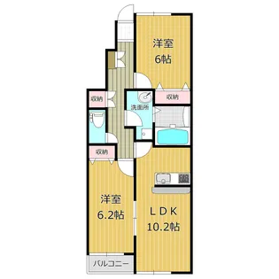 SmartLife妹尾駅前 B棟【1階】の間取り