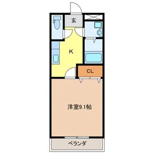 スウィートクローバー【1階】の間取り