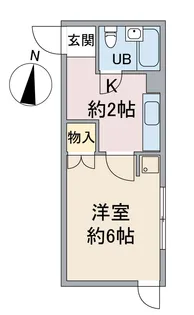 ユニーブル板橋【2階】の間取り