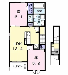 グラン ソターユ【2階】の間取り