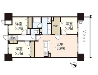 アルファステイツ新井口【14階】の間取り