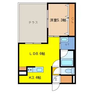 Maison Chou Chou【1階】の間取り