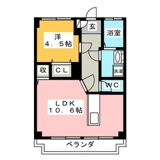 中秀ビル【3階】の間取り