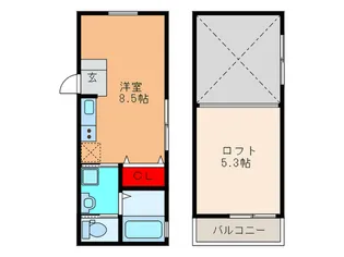 ガーデンヒルズ箕面【1階】の間取り