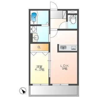 zephyr【1階】の間取り