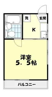ワタベコーポ【2階】の間取り