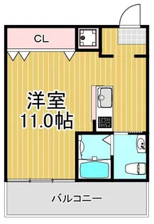 ハンズコーポ【3階】の間取り