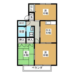 セジュール千曲 A棟【1階】の間取り