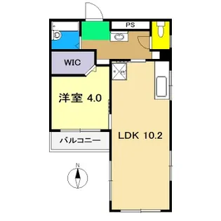 ヴィラ五番街【4階】の間取り