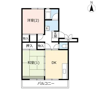 URサンヴァリエ平塚【8階】の間取り
